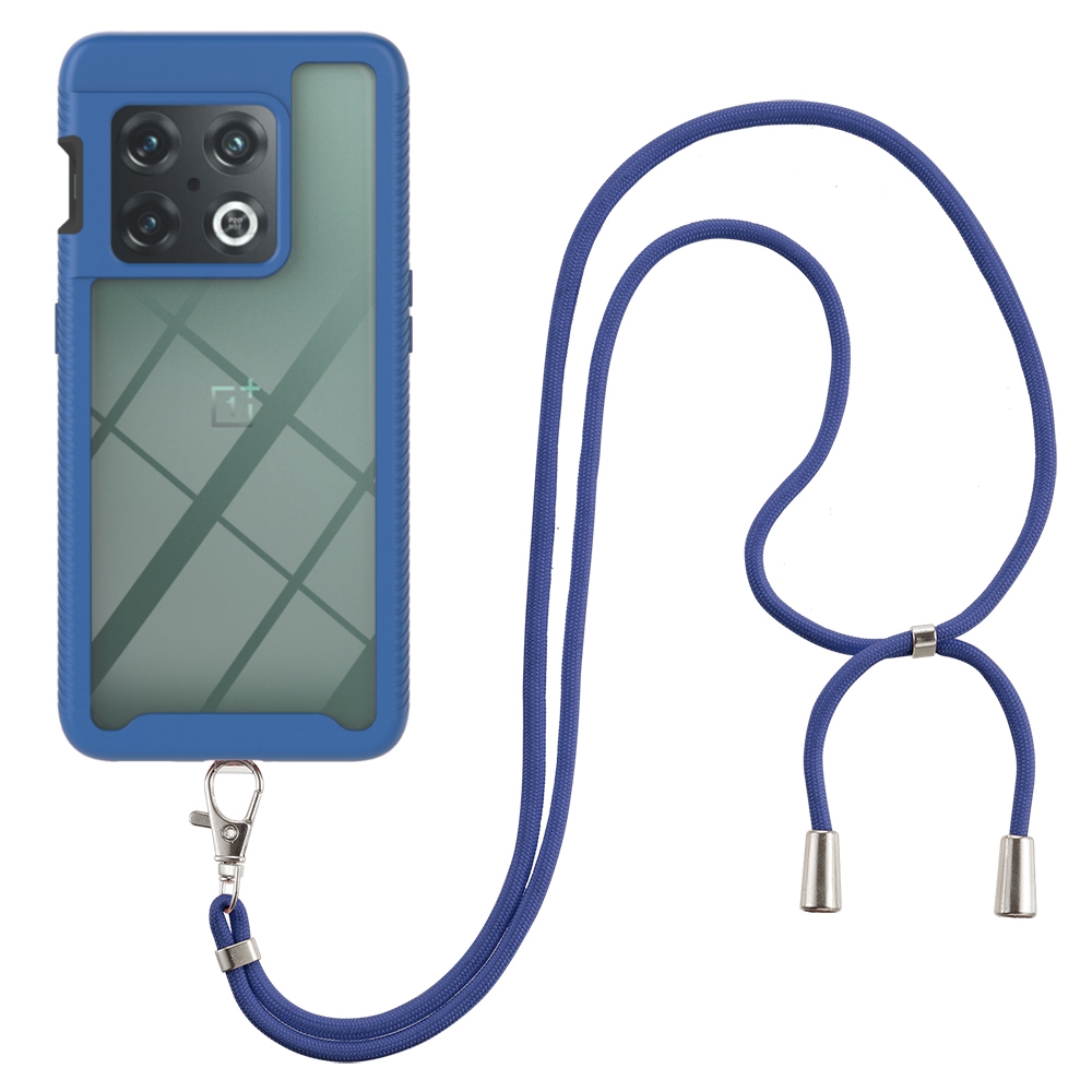 

YB PC Series-4 Drop-proof-telefonabdeckung Für OnePlus 10 Pro 5G, Schutzhülle Anti-kratzer Mit Einstellbarem Lanyard - Saphir, OnePlus 10 Pro 5G