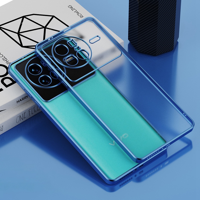 

Yoobao -schutzhülle Für Vivo X80 Pro 5G Slim Telefonabdeckung Elektroplierende PC -matte Shell - Navy Blau, vivo X80 Pro 5G