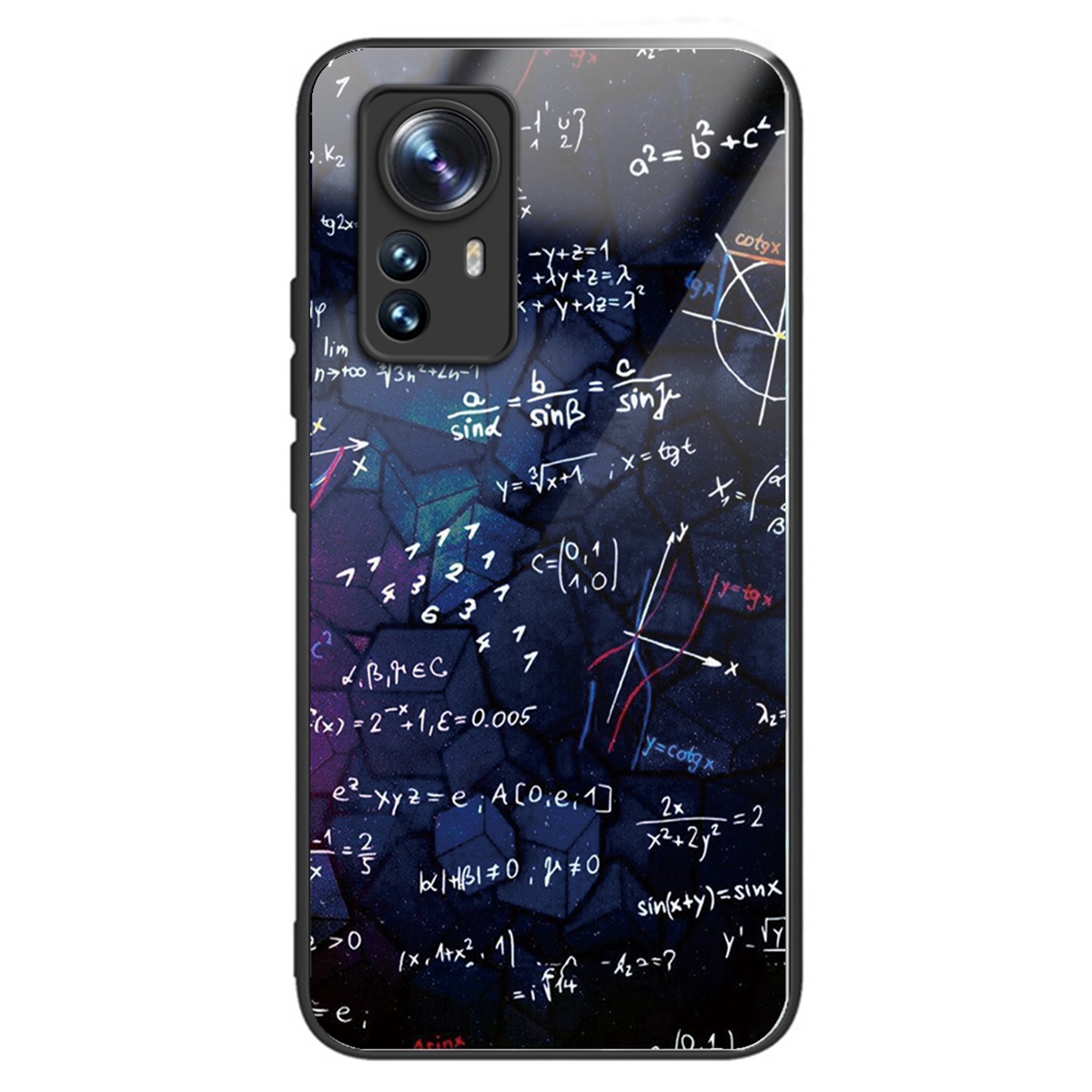 

Für Xiaomi 12 Pro 5g / 12s Pro 5g / 12 Pro (abmessung) 5G TPU + Tempered Glass-haste Muster Druckendruck - Gleichung, Xiaomi 12 Pro 5G