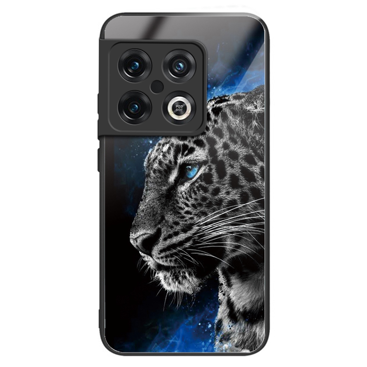 

Für OnePlus 10 Pro 5G Tpu-rahmen Temperierte Glas-rücken-handy-fallmuster-druck-anti-drop-abdeckung - Tiger, OnePlus 10 Pro 5G