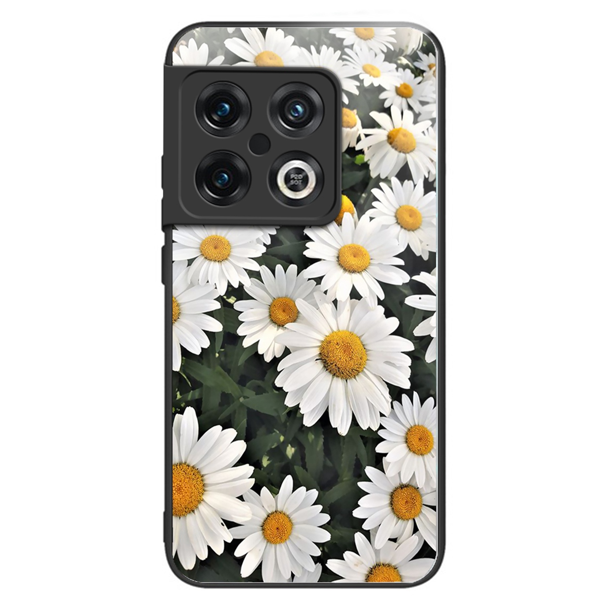 

Für OnePlus 10 Pro 5G TPU -rahmen Temperierte Glas Rückenhybrid -hülle Sonnenblumenmuster Druckmobile Abdeckung - Stil E, OnePlus 10 Pro 5G