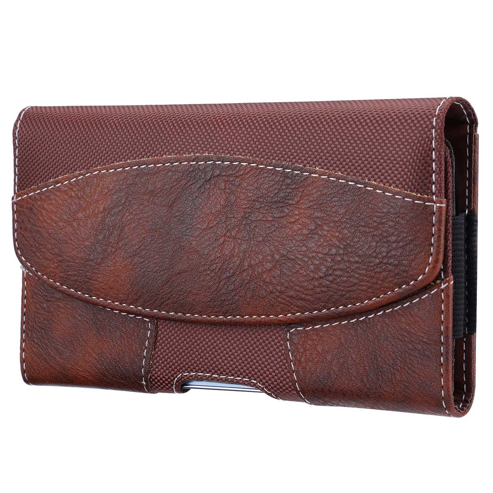 

Mobiltelefontasche Für 4.0-4.9-zoll-handys PU Leder Taillenbeutel (L) - Braun, Universal