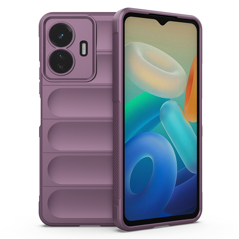 

Für Vivo Y77 5G Anti-schock-tpu-verteidiger Robuster Beschützer Anti-fall-präzise-ausschnitt Kameraschutz Rückzugsabdeckung - Helles Lila, vivo Y77 5G