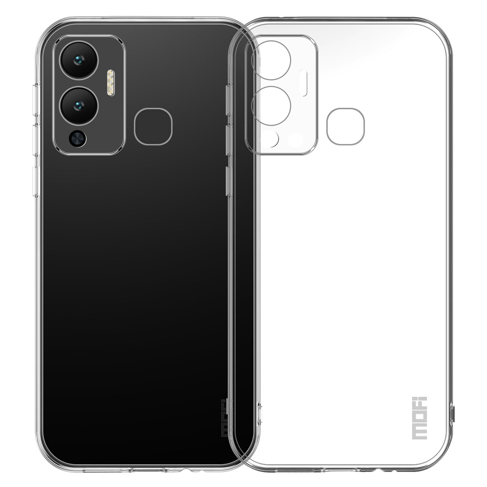 

MOFI Für Infinix Hot 12 Play 4G Anti-fall-fall Weiche Tpu-telefonhülle Nicht Ausgeläbter Transparent, Infinix Hot 12 Play 4G