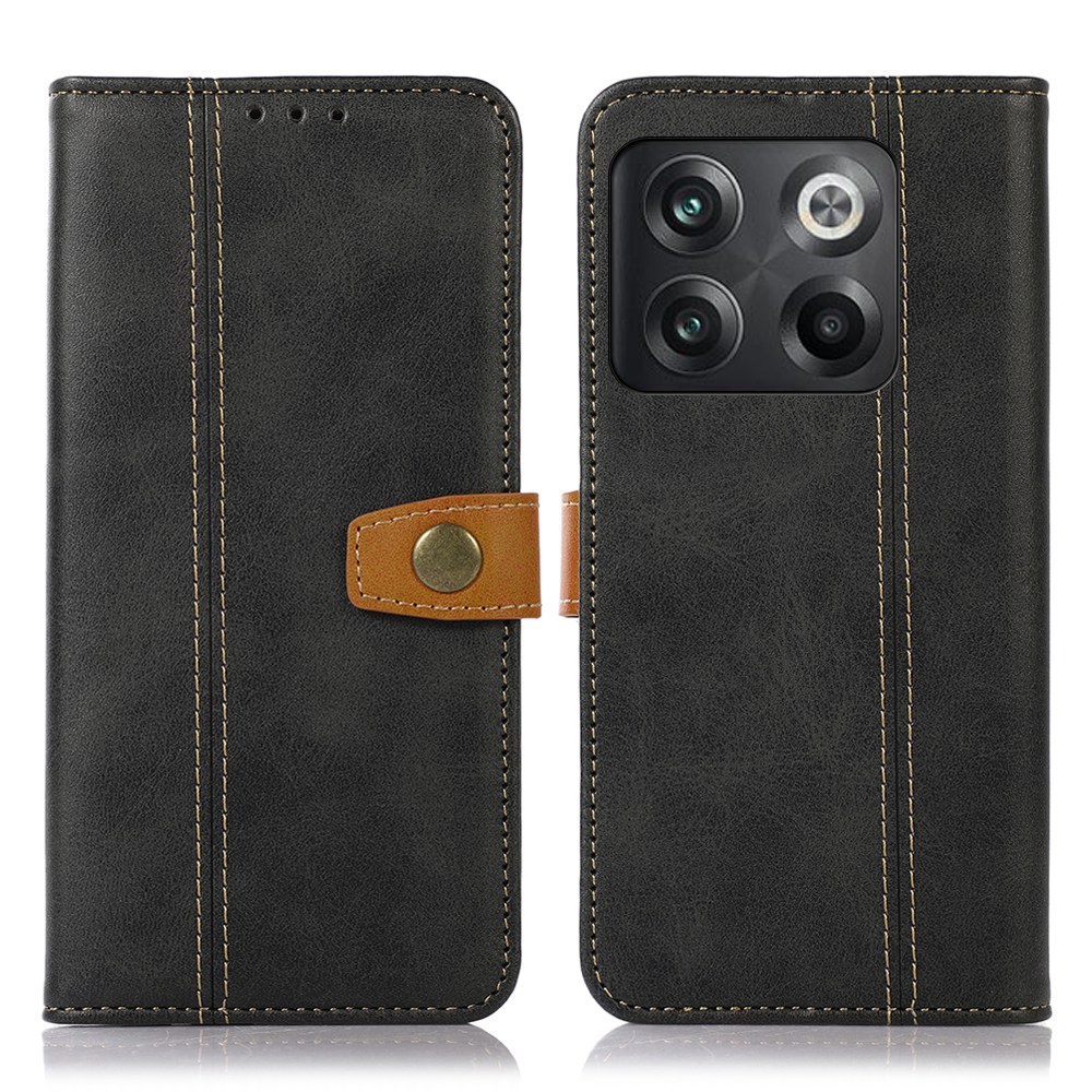 

Für OnePlus 10T 5G / Ace Pro 5G PU Leder Brieftasche Abdeckung Magnetischer Verschluss Drop-proof-telefonhülle - Schwarz, OnePlus 10T 5G