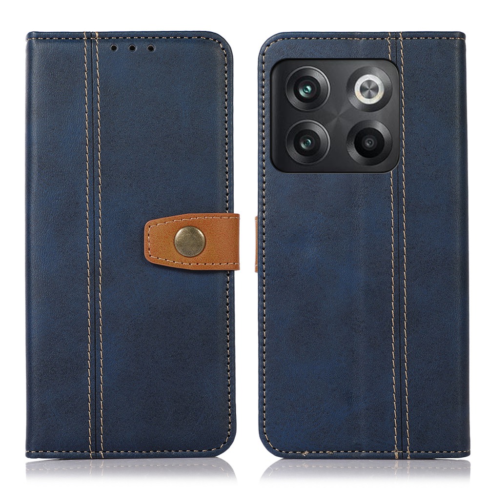 

Für OnePlus 10T 5G / Ace Pro 5G PU Leder Brieftasche Abdeckung Magnetischer Verschluss Drop-proof-telefonhülle - Saphir, OnePlus 10T 5G