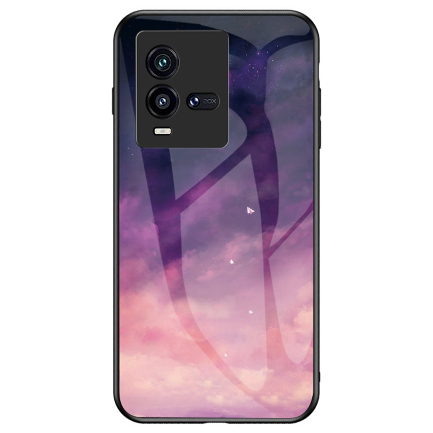 

Für Vivo Iqoo 10 5G Anti-schock-sternenhimmel-muster-design-protektor TPU Tempued Glass PC Telefort - Traum Sternenhimmel, vivo iQOO 10 5G