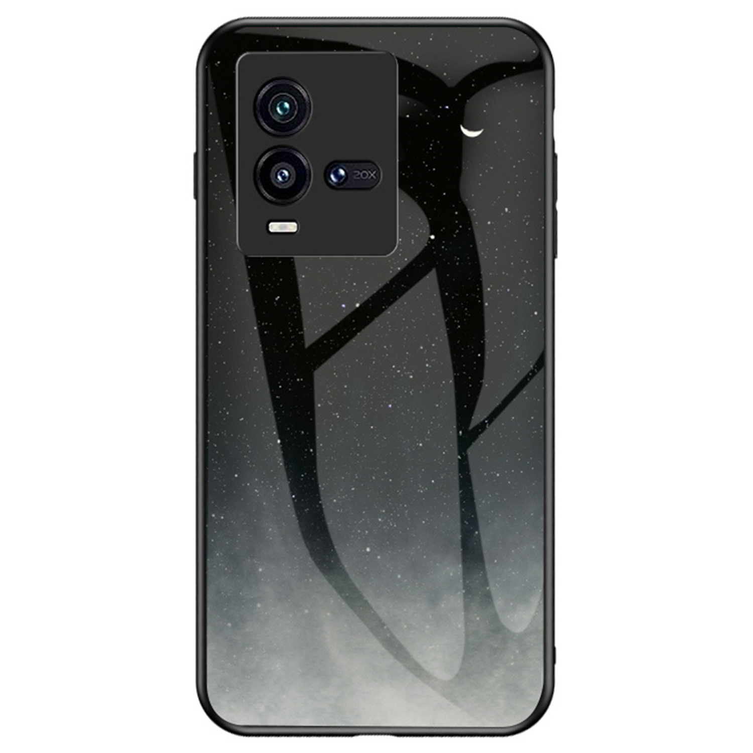 

Für Vivo Iqoo 10 5G Anti-schock-sternenhimmel-muster-design-protektor TPU Tempued Glass PC Telefort - Sternenmond, vivo iQOO 10 5G