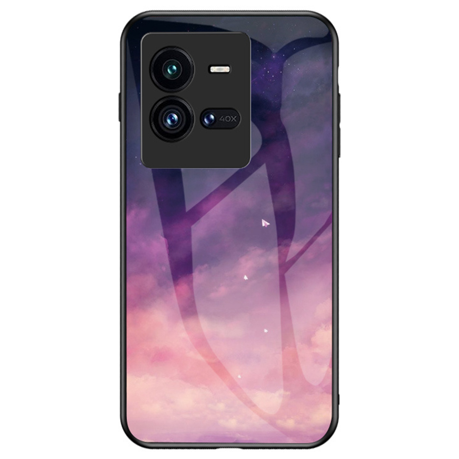 

Für Vivo Iqoo 10 Pro 5G Kratzfeste Sternenferne Himmel Muster Design Shell TPU TPU Tempered Glass PC Telefonabdeckung - Traum Sternenhimmel, vivo iQOO 10 Pro 5G