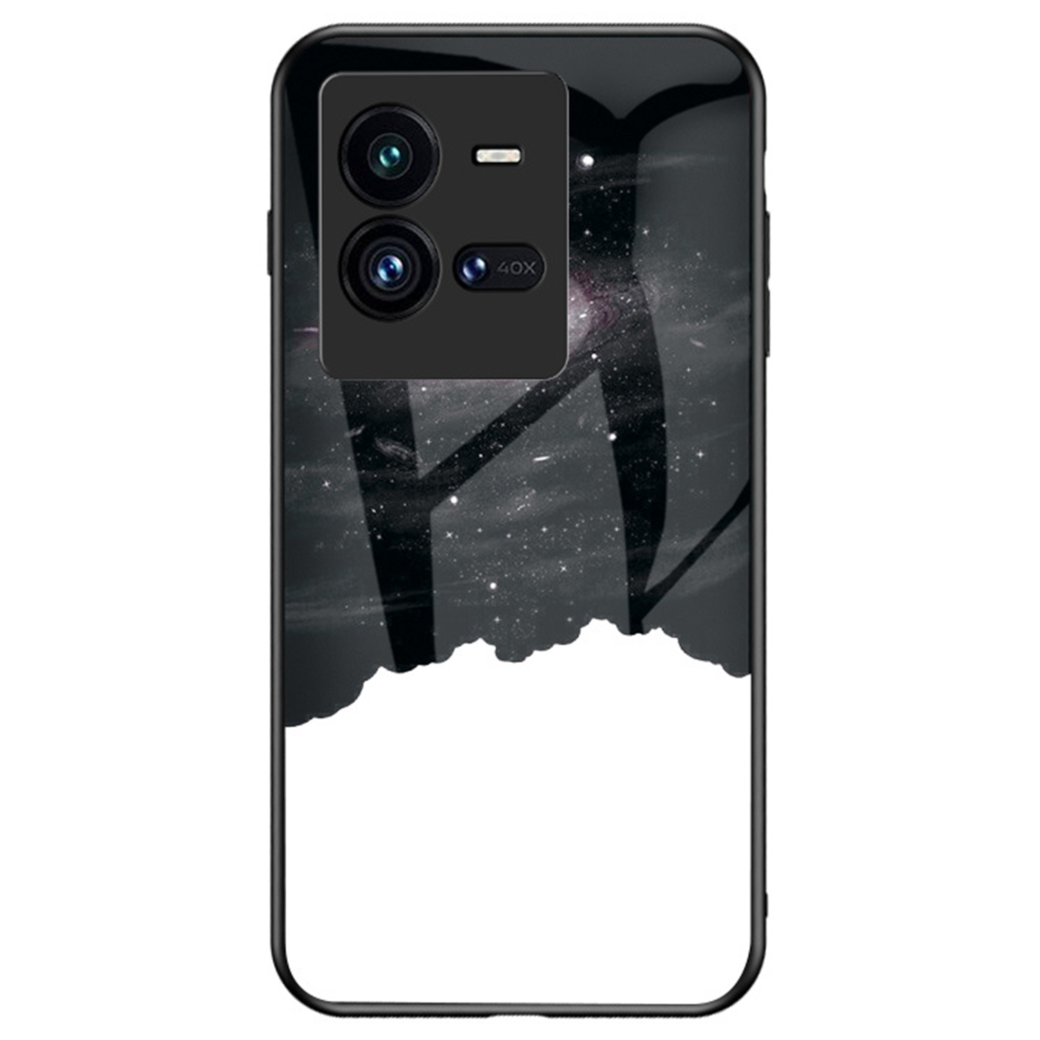 

Für Vivo Iqoo 10 Pro 5G Kratzfeste Sternenferne Himmel Muster Design Shell TPU TPU Tempered Glass PC Telefonabdeckung - Kosmischer Sternenhimmel, vivo iQOO 10 Pro 5G