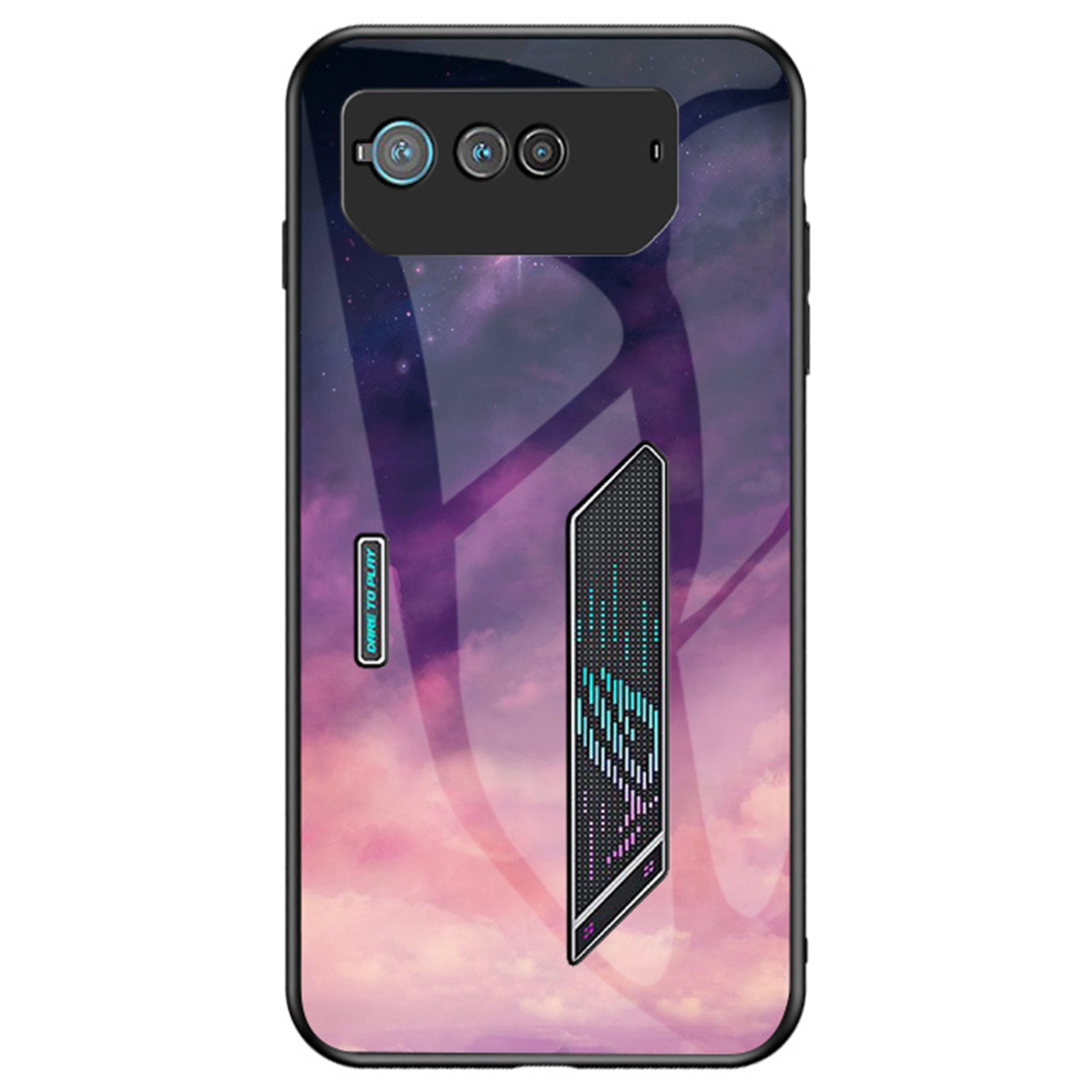 

Für Asus Rog Phone 6 5G Airbag Anti-fall-fall Starry Sky Muster Design Zurück-abdeckung PC TPU Tempered Glase Anti-kratzer-hülle - Traum Sternenhimmel, Asus ROG Phone 6 5G
