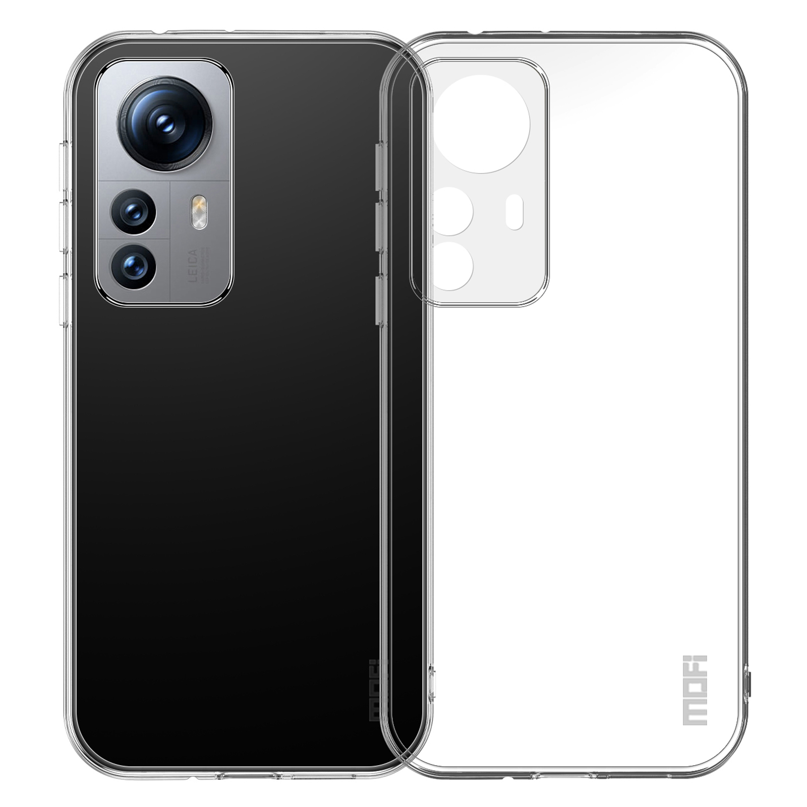 

MOFI Transparentes Telefonfall Für Xiaomi 12x 5g / 12 5g / 12s 5G, Nicht Ausgeläbende Weiche Tpu-kratzer-resistente Mobilfunkabdeckung, Xiaomi 12X 5G