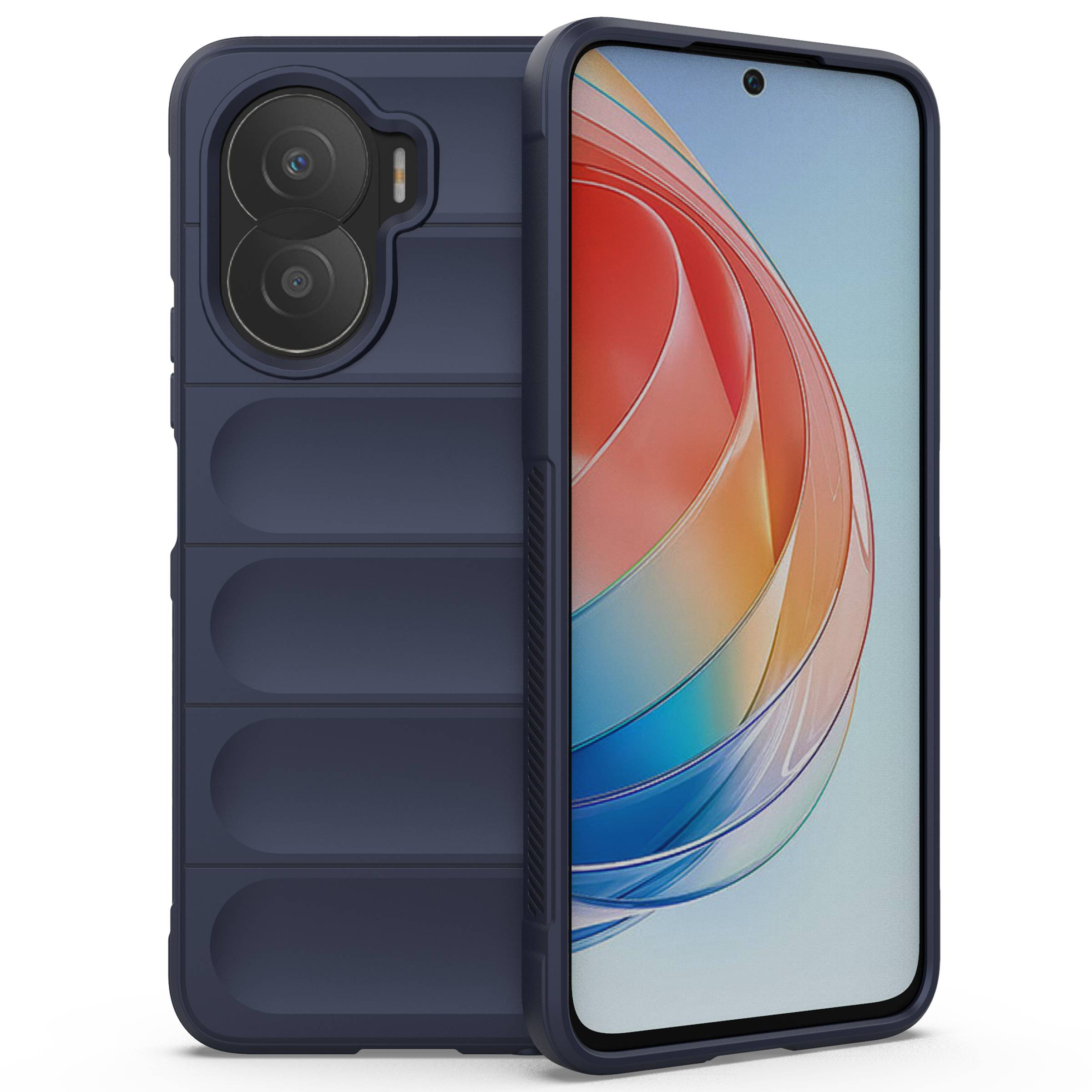 

Für Honour X40i 5G Tpu-verteidiger Robge Mobiltelefon Shell Präzise Ausschnitt Anti-kratzer-rückseite - Dunkelblau, Honor X40i 5G