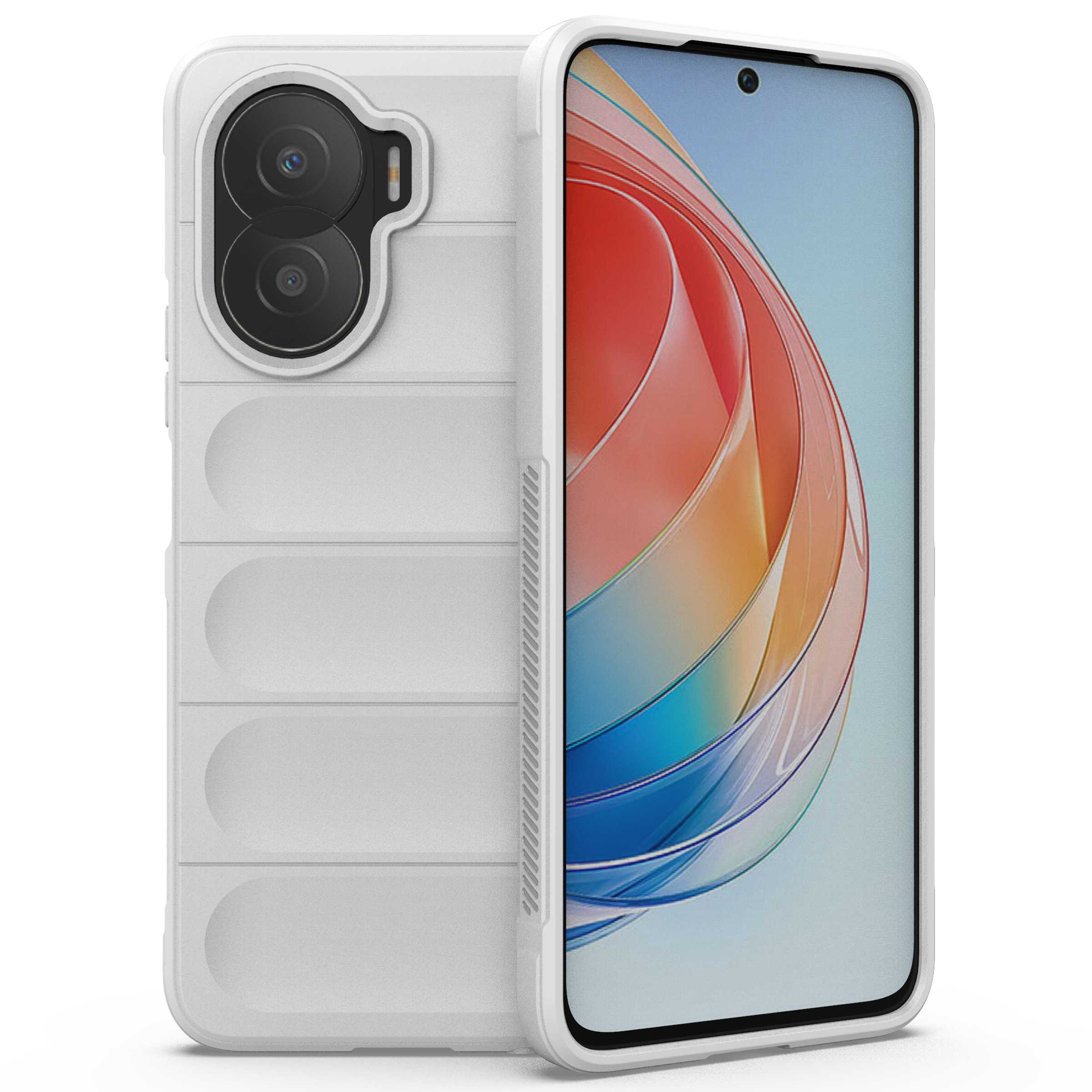 

Für Honour X40i 5G Tpu-verteidiger Robge Mobiltelefon Shell Präzise Ausschnitt Anti-kratzer-rückseite - Weiß, Honor X40i 5G