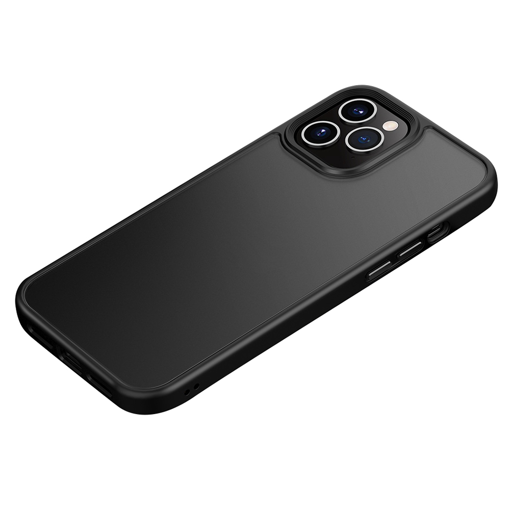 

Оптимальная Серия Shield Для Iphone 12 Pro Max 6,7-дюймовый Против Кнопки Телефона Matte Matte Matte Supper - Черный, iPhone 12 Pro Max