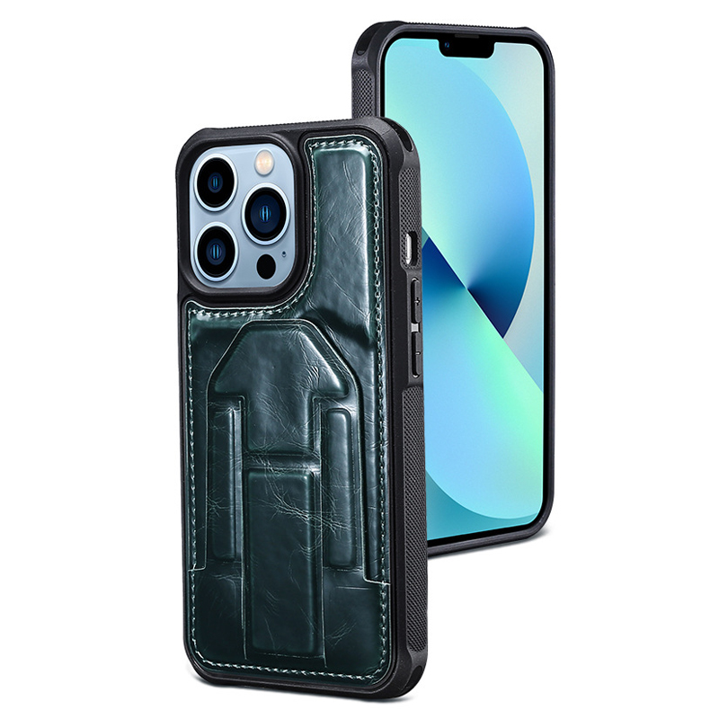 

Для Iphone 14 Pro Max 6,7 Дюйма Crazy Horse Texture PU - Синий, iPhone 14 Pro Max