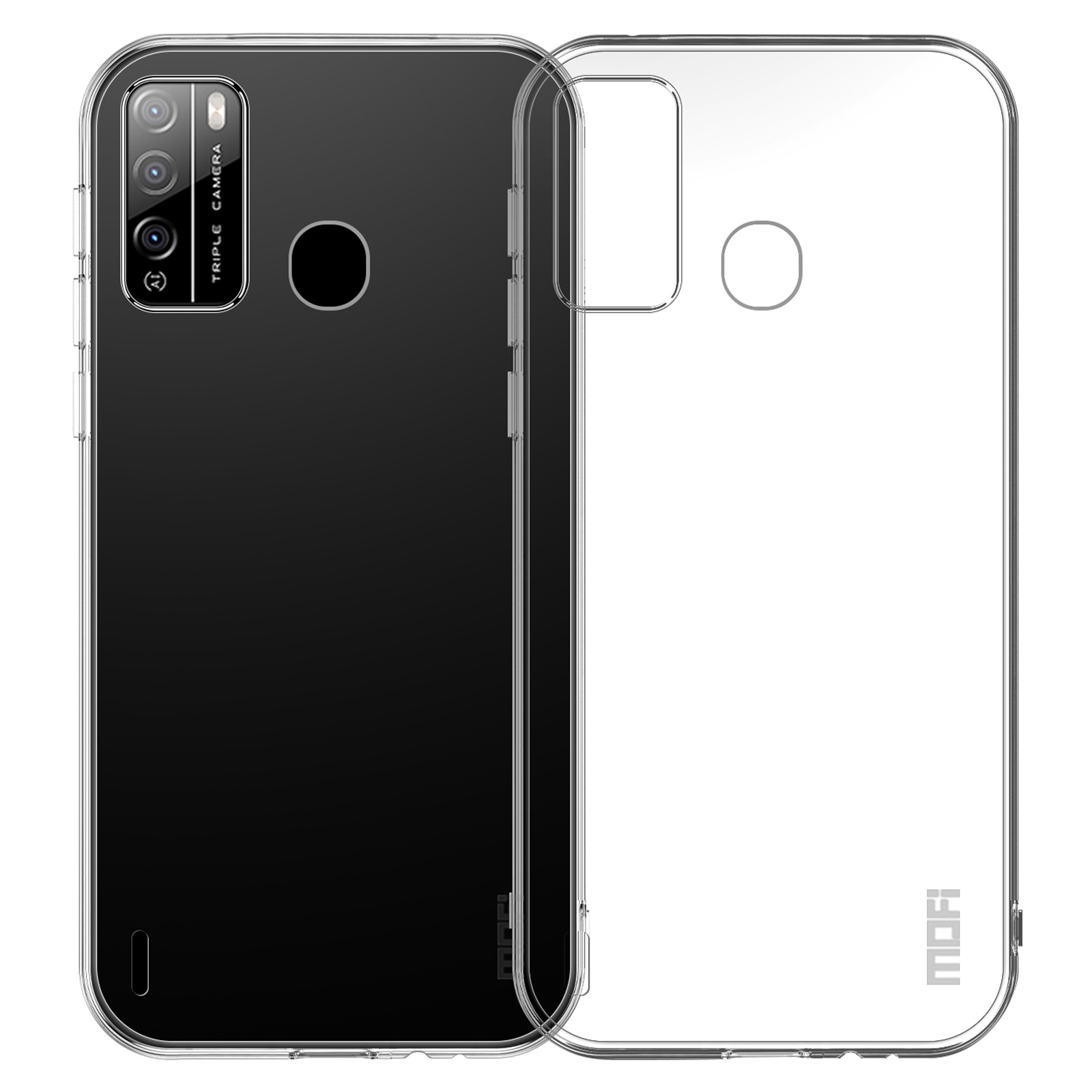 

Mofi Für Itel S16 / Vision 1 Pro Crystal Clear Clear Slim Phone Case Weiche TPU Anti-drop-schutzabdeckung, Itel S16