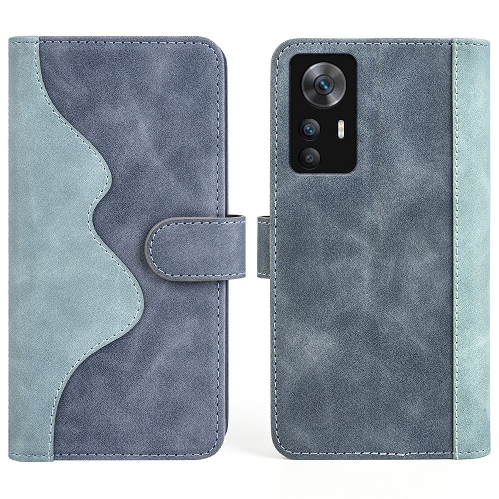 

Für Xiaomi Redmi K50 Ultra 5G Full Protection Phone Deckungsfarbe Farbe PU Leder Anti-drop Folio Flip Phone Hülle Mit Stand Wallet - Blau, Xiaomi Redmi K50 Ultra