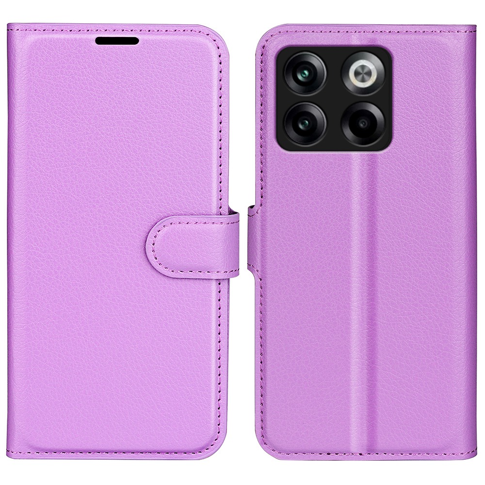 

Für OnePlus Ace Pro 5G Litchi Textur Folio Flip Phone Hülle PU Leder Brieftasche Schutzschutzabdeckung - Violett, OnePlus Ace Pro 5G