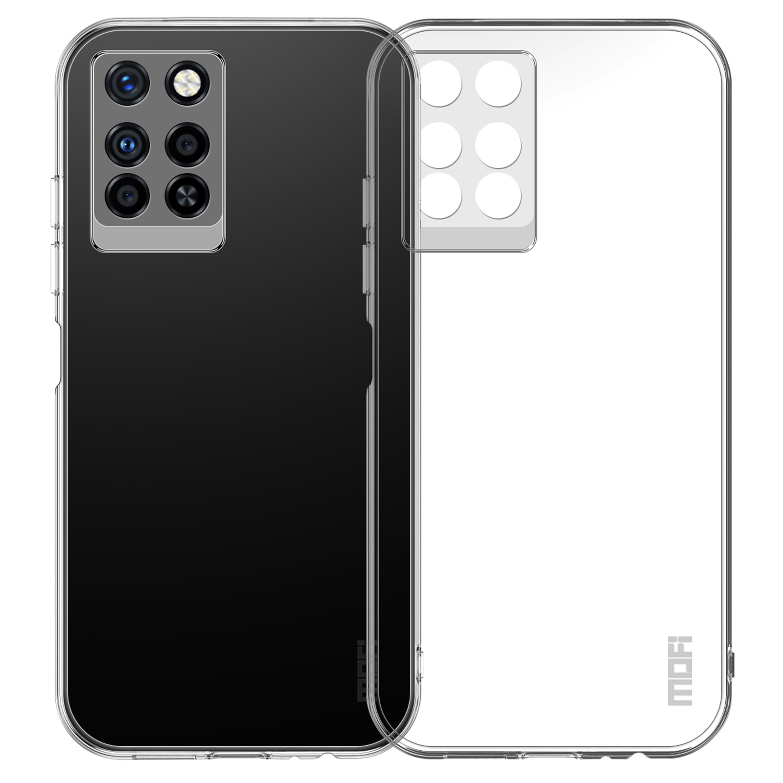 

MOFI Für Infinix Note 10 Pro Anti-scratch Phone Case Transparent Drop-sof-weich-tpu-rückzugabdeckung, Infinix Note 10 Pro