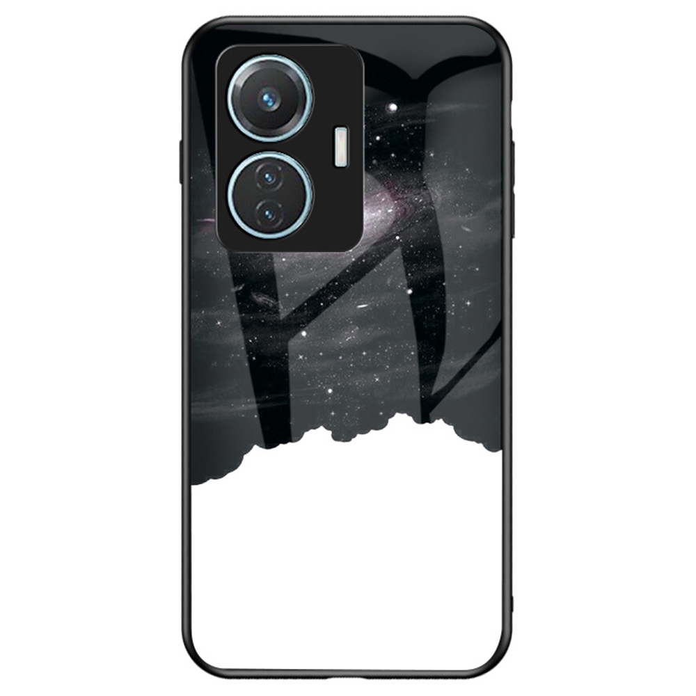 

Mobiltelefongehäuse Für Vivo Y55 4g, Sternenhimmel Muster Design TPU Tempued Glass PC Hybrid Anti-drop-rückenhülle - Kosmischer Sternenhimmel, vivo Y55 4G