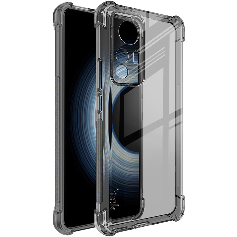 

IMAK Für Xiaomi Redmi K50 Ultra 5G Transparent Telefonhülle Schockdichte Airbag Ecke TPU -abdeckung - Transparent Schwarz, Xiaomi Redmi K50 Ultra