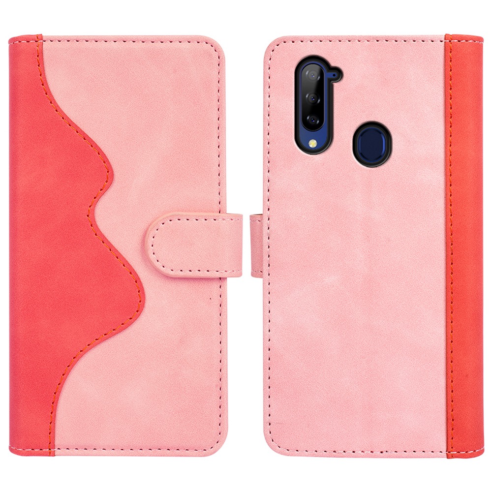 

Für ZTE Libero 5G Farbspleiß Wallet Hülle PU Leder Magnetische Schließabschluss Flip Ständer Schutzabdeckung - Rosa, ZTE Libero 5G