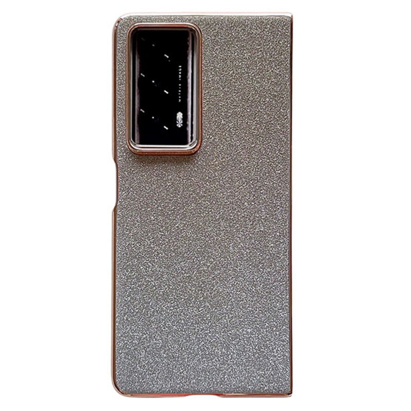 For Honor Magic V2 5G Case Anti-Drop Bling Glitter Hard PC Phone Cover - Gradient Gold