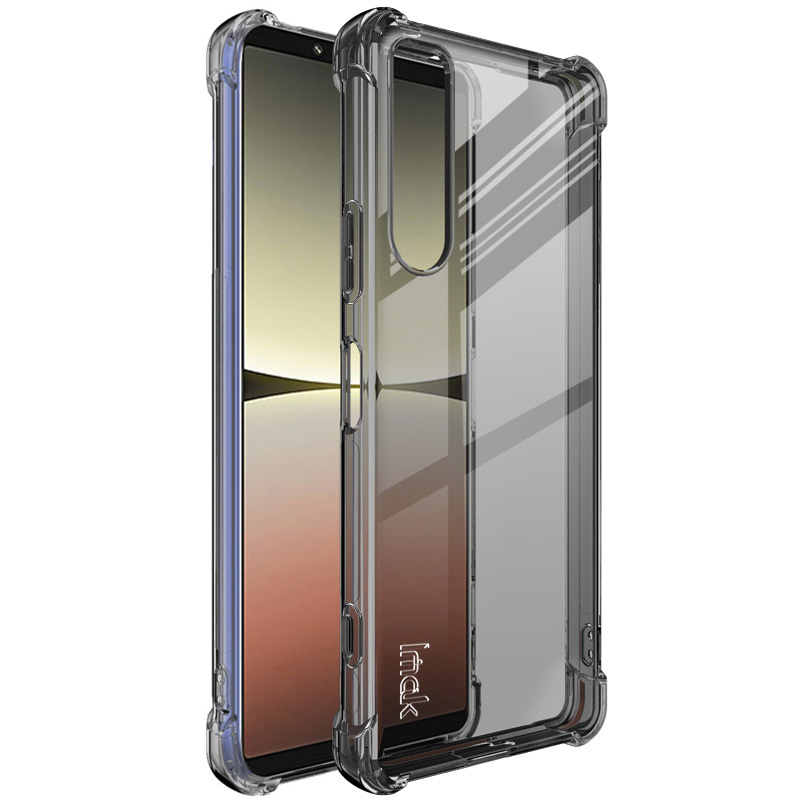 

IMAK Für Sony Xperia 5 IV 5G Drop-proof-airbag TPU Abdeckung Transparentes Anti-kratzer-mobiltelefongehäuse - Transparent Schwarz, Xperia 5 IV 5G