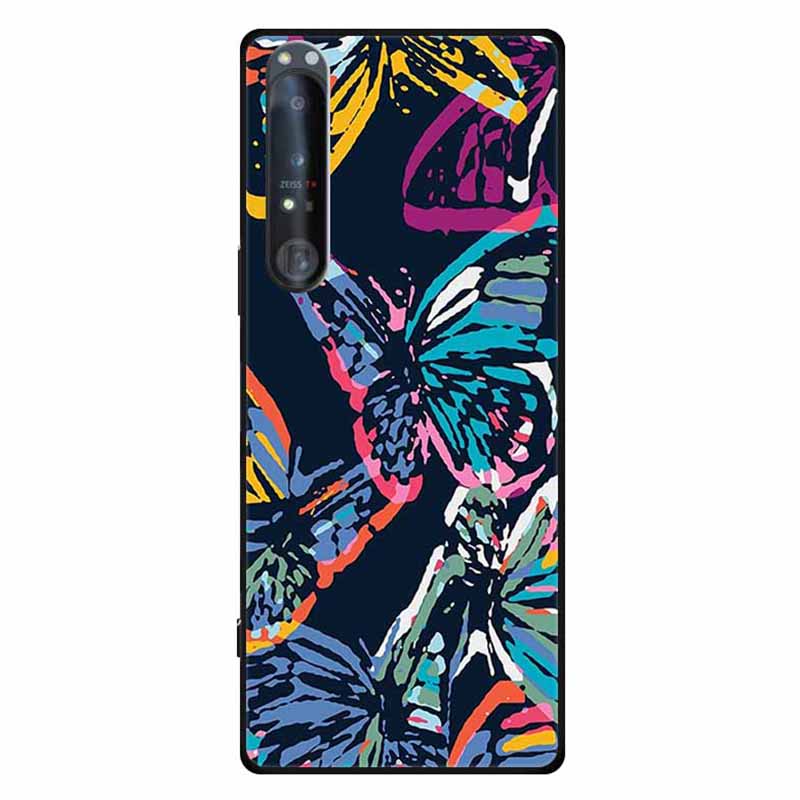 For Sony Xperia 1 IV 5G Case Pattern Printing Soft TPU Cell Phone Cover - Splendid Butterfly