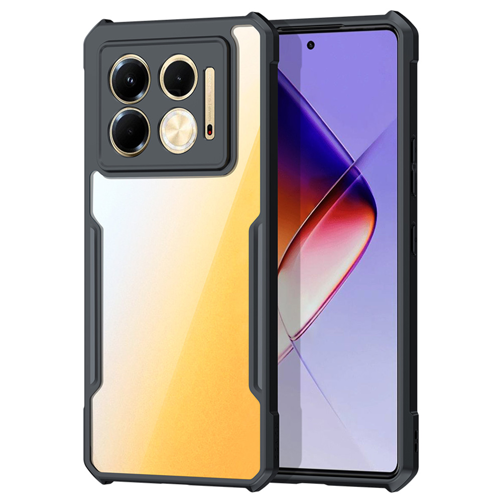 XUNDD For Infinix Note 40 5G Case Soft TPU Frame + Acrylic Clear Back Phone Cover