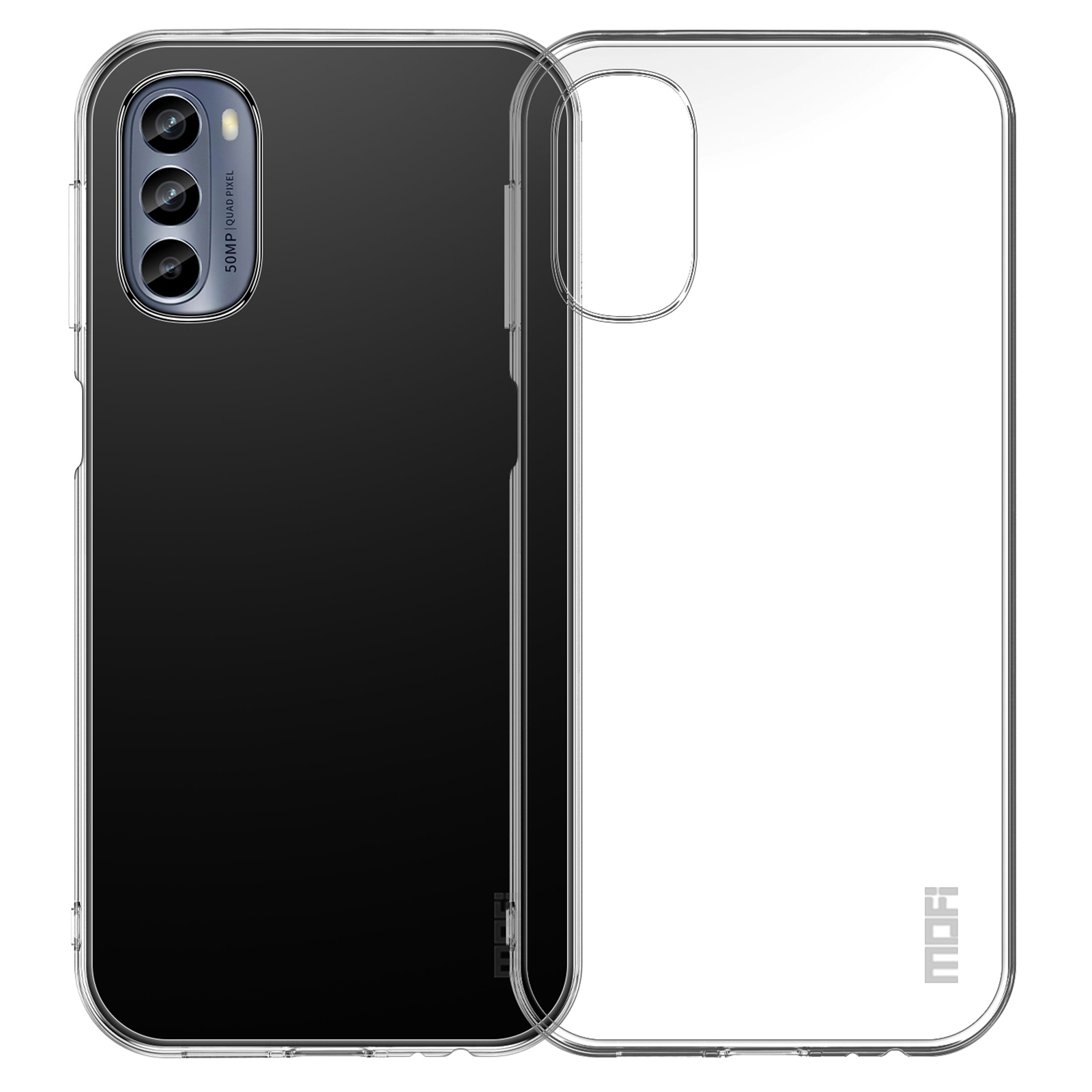 

MOFI Für Motorola Moto G62 5G Clear Case Stoßdämpfung TPU Anti-kratzer-rückzugabdeckung, Motorola Moto G62 5G