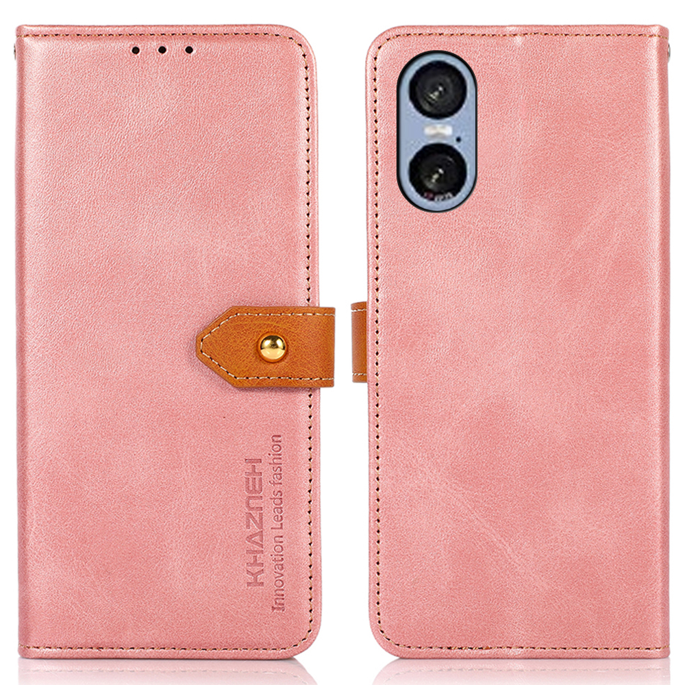 KHAZNEH For Sony Xperia 5 VI Wallet Case Stand Leather Phone Cover - Rose Gold