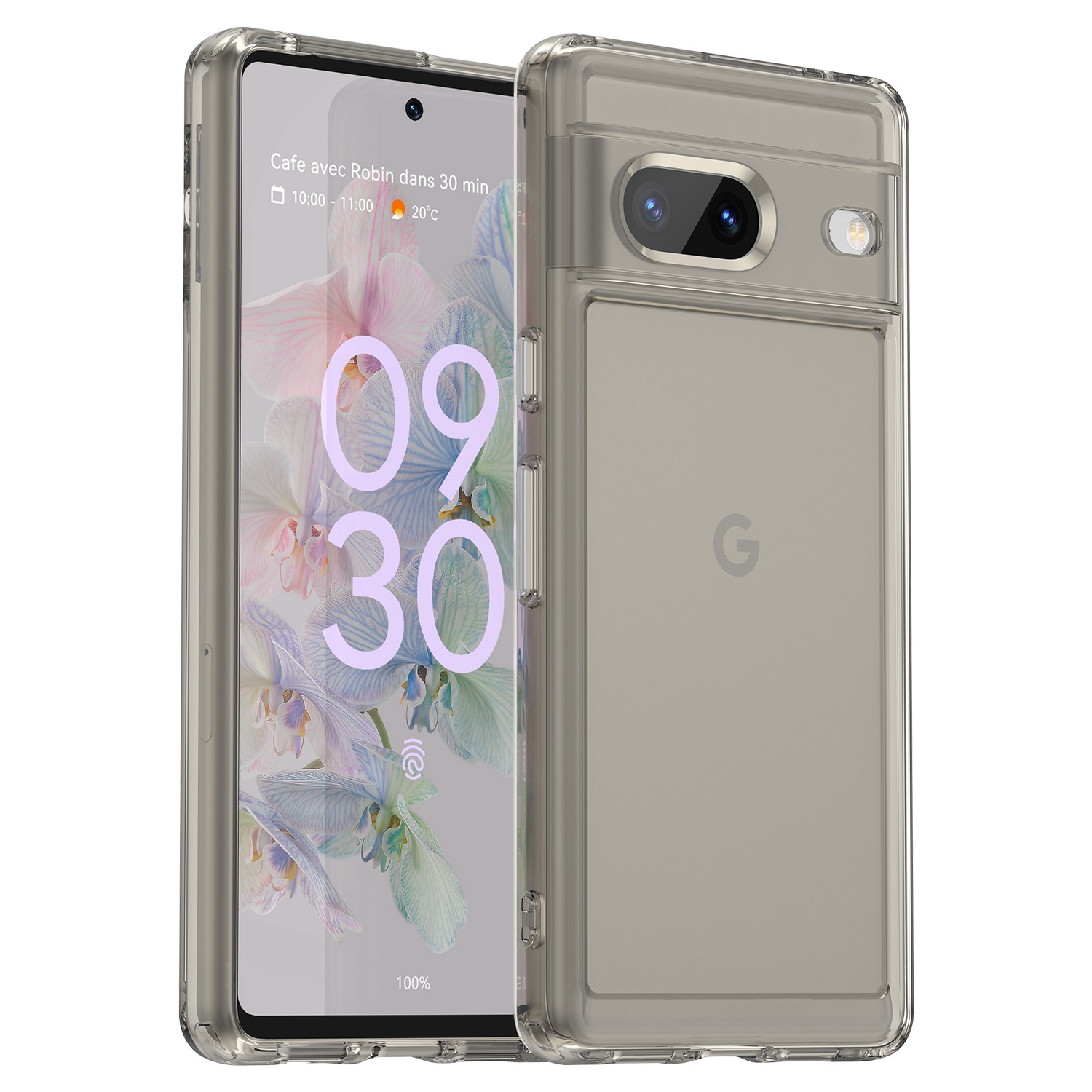 

Für Google Pixel 7 5G Candy Series Schockdichte TPU -telefonhülle Airbag Corshion Phone Zurück -deckung - Transparent Grau, Google Pixel 7 5G