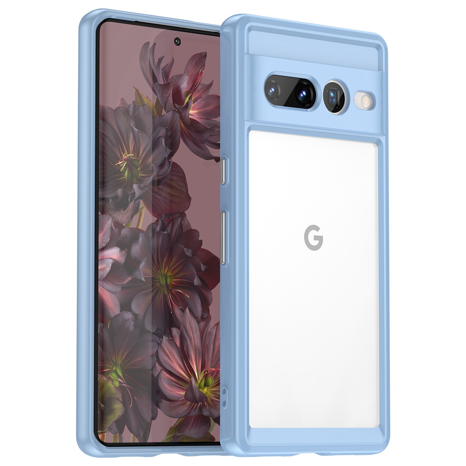 

Für Google Pixel 7 Pro TPU + Acryl Mobile Hülle Drop-proof-stoßdämpfer Rückwärtsabdeckung - Blau, Google Pixel 7 Pro 5G