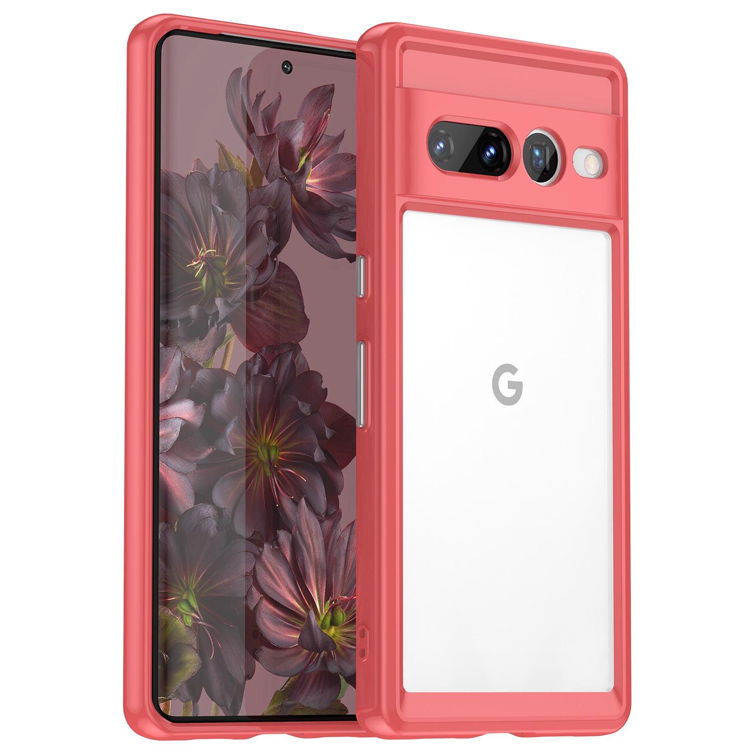 

Für Google Pixel 7 Pro TPU + Acryl Mobile Hülle Drop-proof-stoßdämpfer Rückwärtsabdeckung - Rot, Google Pixel 7 Pro 5G