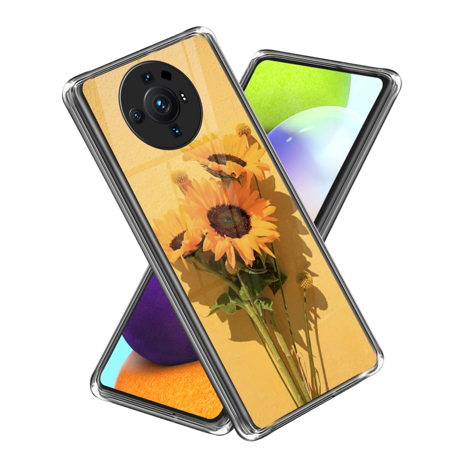 

Für Xiaomi 12s Ultra 5G Schockdes Anti-kratzer-weiche Tpu-hülle Sonnenblumenmuster-druckdesign Telefonabdeckung - Stil C, Xiaomi 12S Ultra 5G