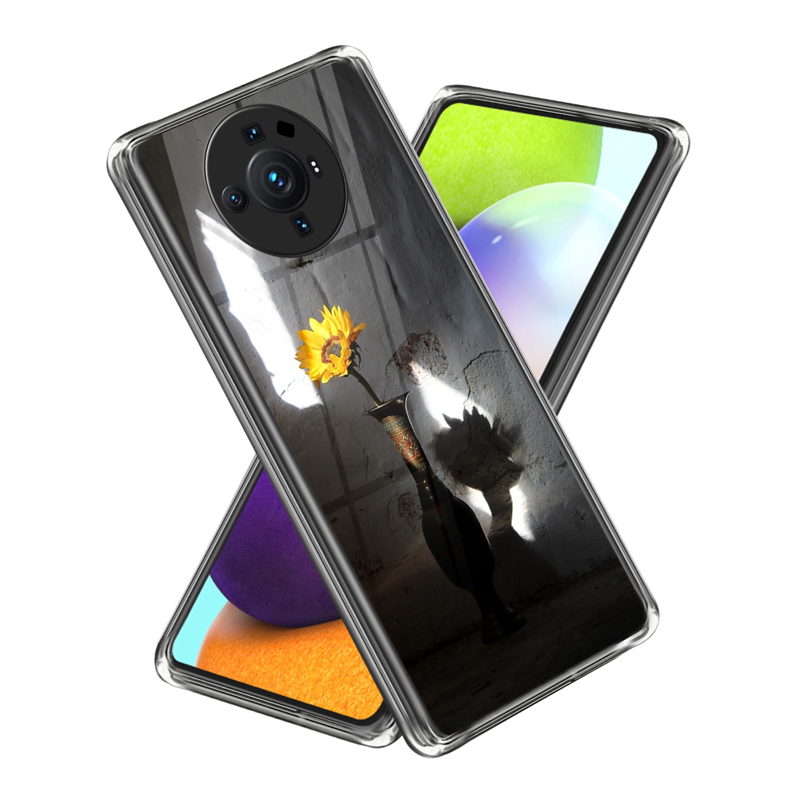 

Für Xiaomi 12s Ultra 5G Schockdes Anti-kratzer-weiche Tpu-hülle Sonnenblumenmuster-druckdesign Telefonabdeckung - Stil E, Xiaomi 12S Ultra 5G