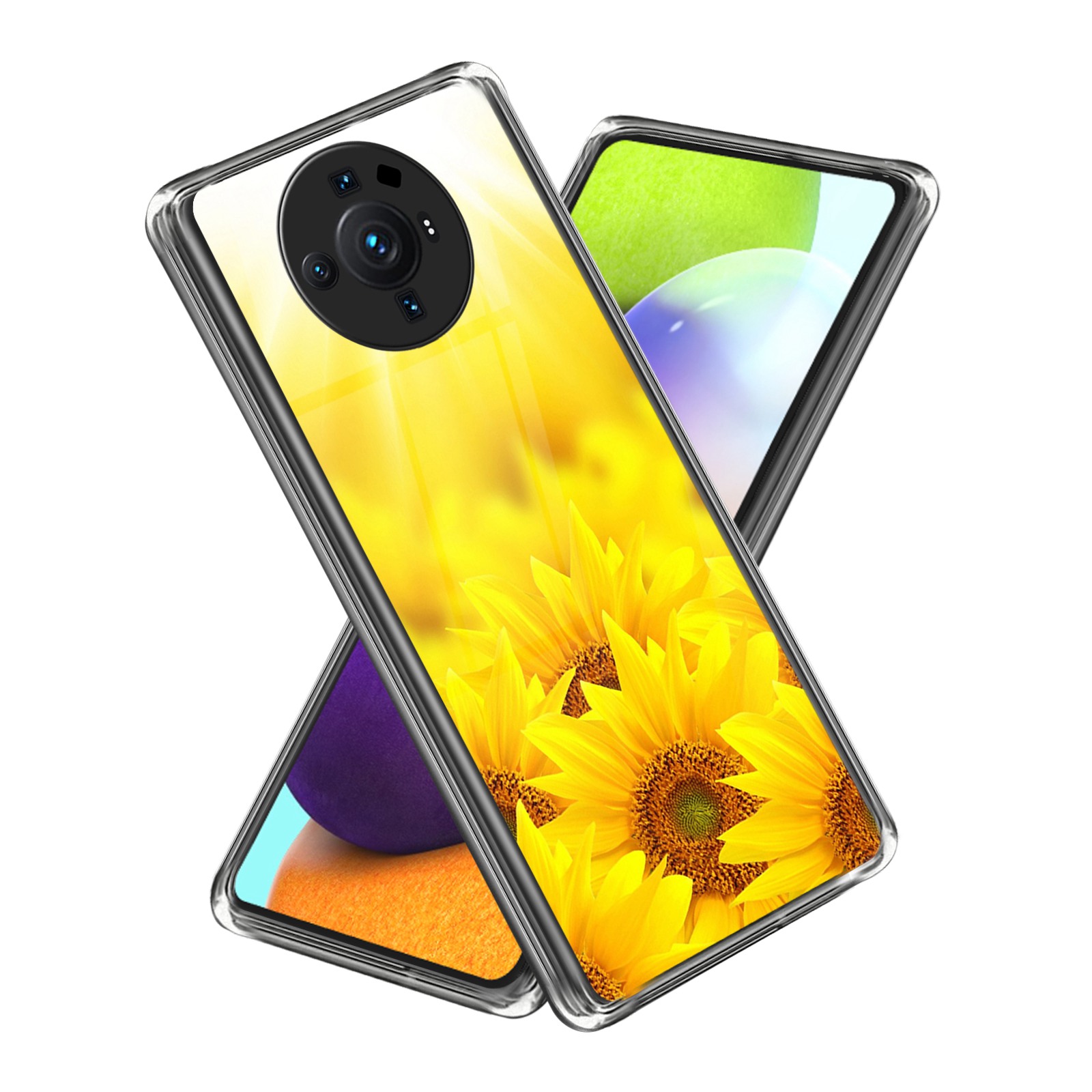 

Für Xiaomi 12s Ultra 5G Schockdes Anti-kratzer-weiche Tpu-hülle Sonnenblumenmuster-druckdesign Telefonabdeckung - Stil I, Xiaomi 12S Ultra 5G