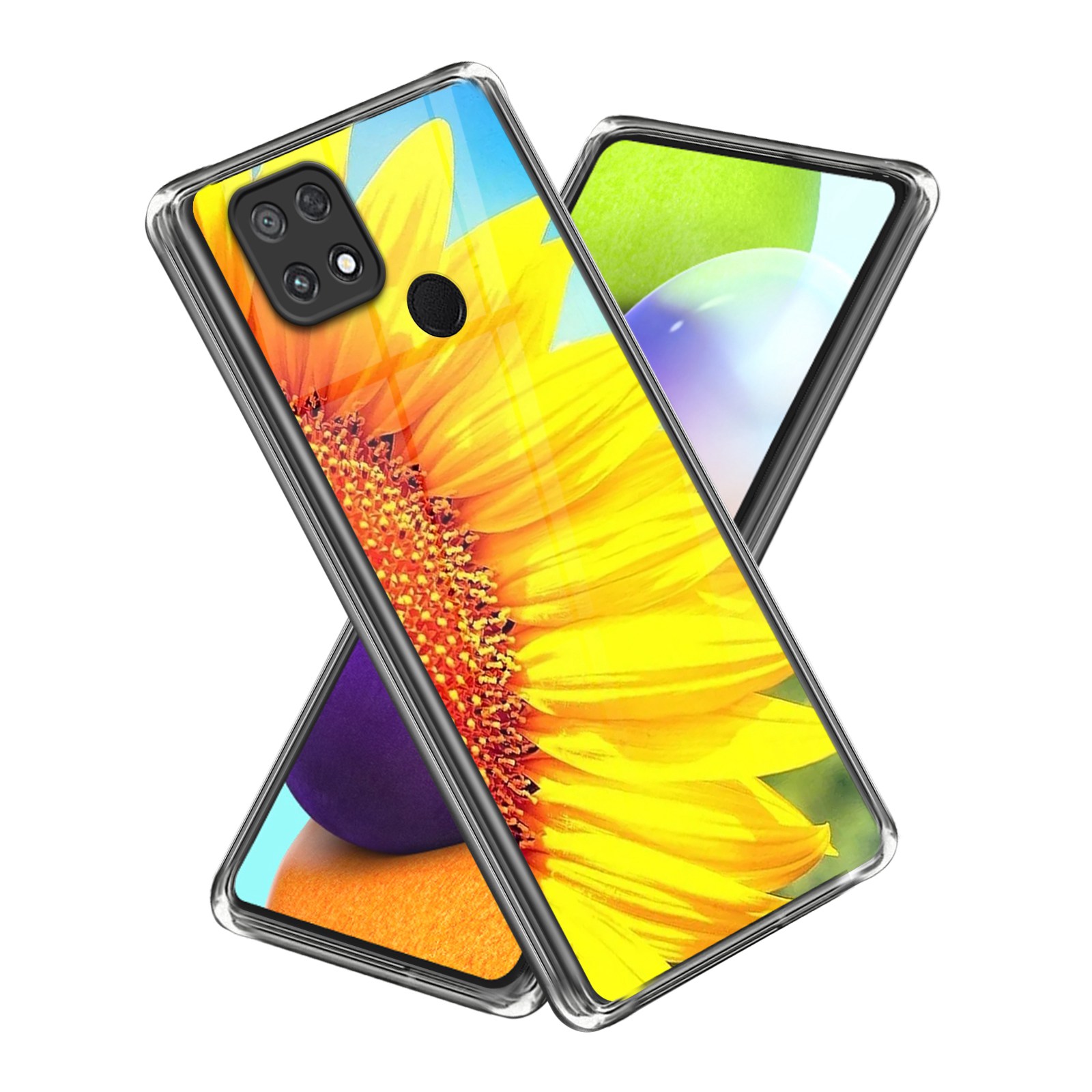 

Für Xiaomi Poco C40 4G Sonnenblumenmuster Druck TPU -hülle Schockdelie Schutz Schlanker Anpassungsabdeckung - Stil K, Xiaomi Poco C40