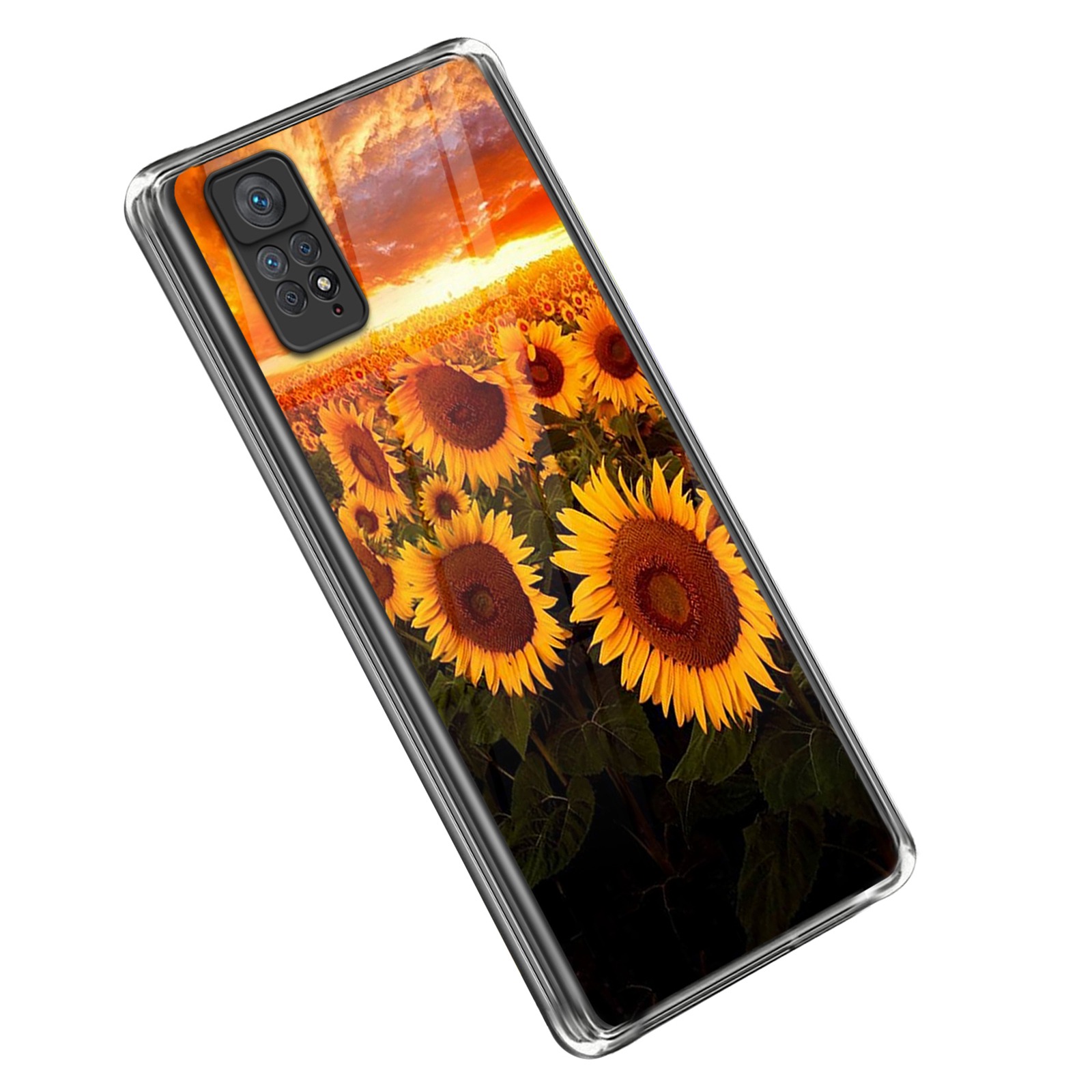 

Für Xiaomi Redmi Note 11 Pro 4g (mediatek) / Hinweis 11 Pro 5G (Qualcomm) Telefonkoffer Anti-kratzer Soft TPU Sonnenblumenmusterdruckabdeckung - Stil G, Xiaomi Redmi Note 11 Pro 5G (Qualcomm)