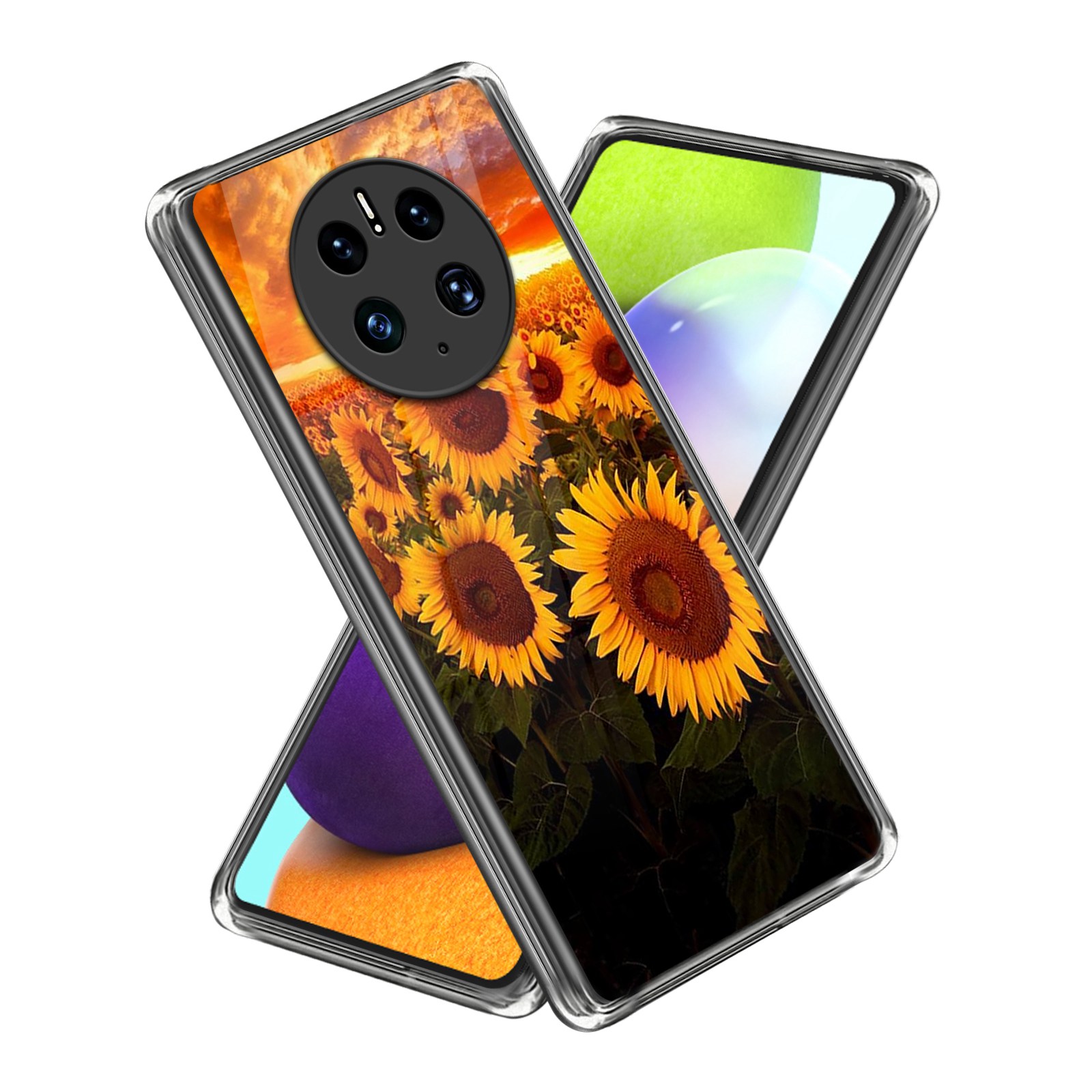 

Für Huawei Mate 50 4G Sonnenblumenmuster Druckweiche TPU -hülle Schlankes Leichtes Schutzhelf Zur Schutzhelfer - Stil H, Huawei Mate 50 4G