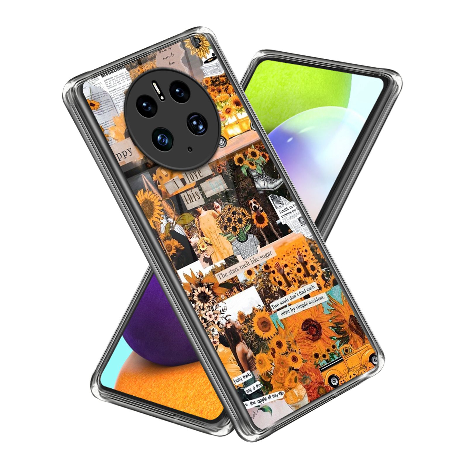 

Für Huawei Mate 50 4G Sonnenblumenmuster Druckweiche TPU -hülle Schlankes Leichtes Schutzhelf Zur Schutzhelfer - Stil J, Huawei Mate 50 4G