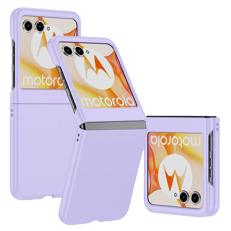 For Motorola Razr 50 5G Case Ultra Thin Rubberized PC Phone Cover - Light Purple