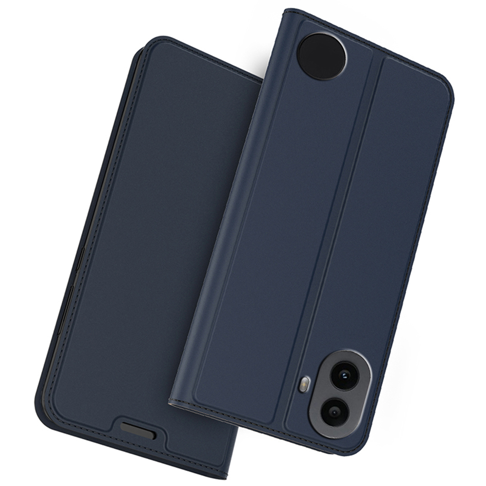 For Nothing CMF Phone 1 Case PU Leather Phone Cover with Card Holder Stand Magnetic Closure - Blue