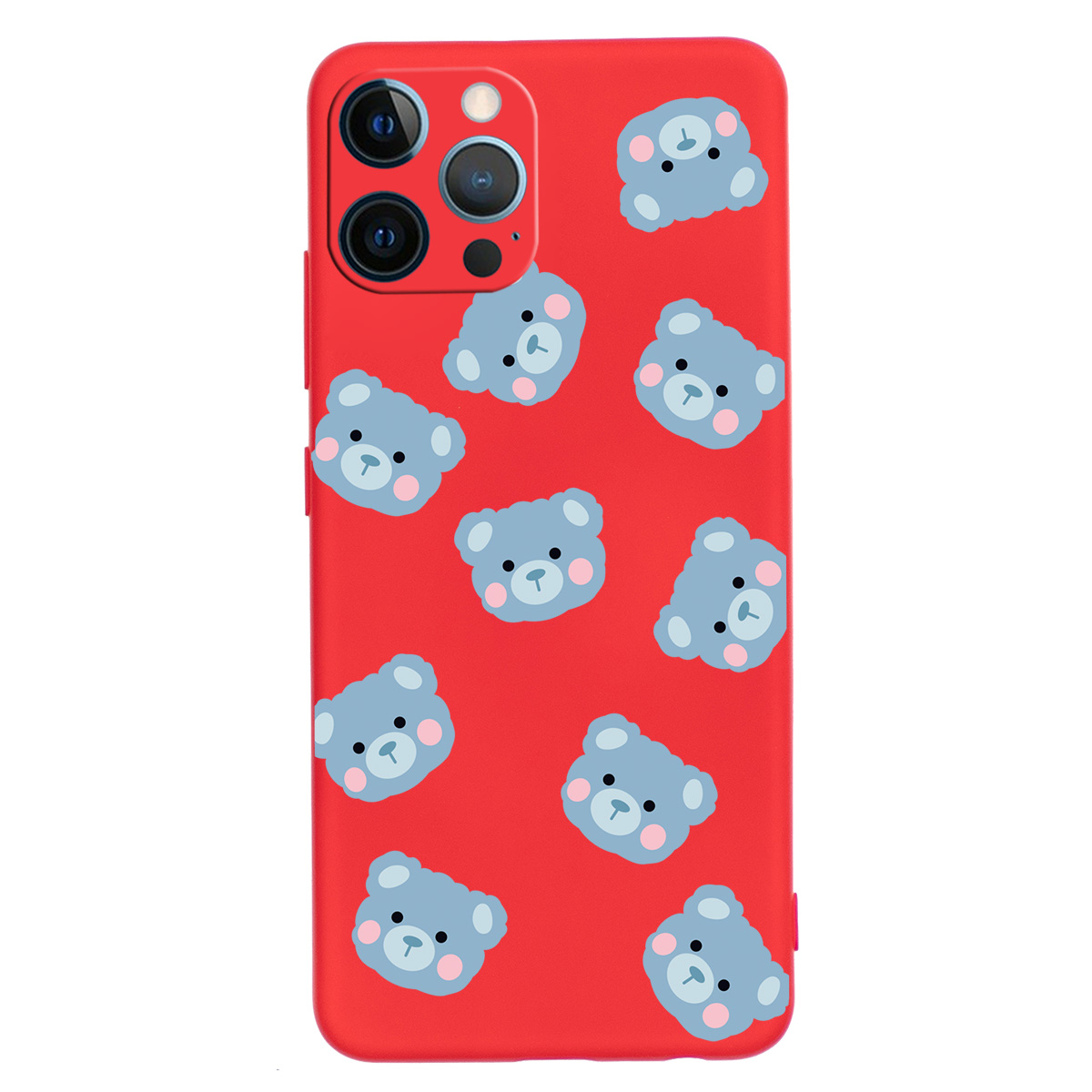 

Для Iphone 14 Pro Max Cute Bear Patter - Красный, iPhone 14 Pro Max