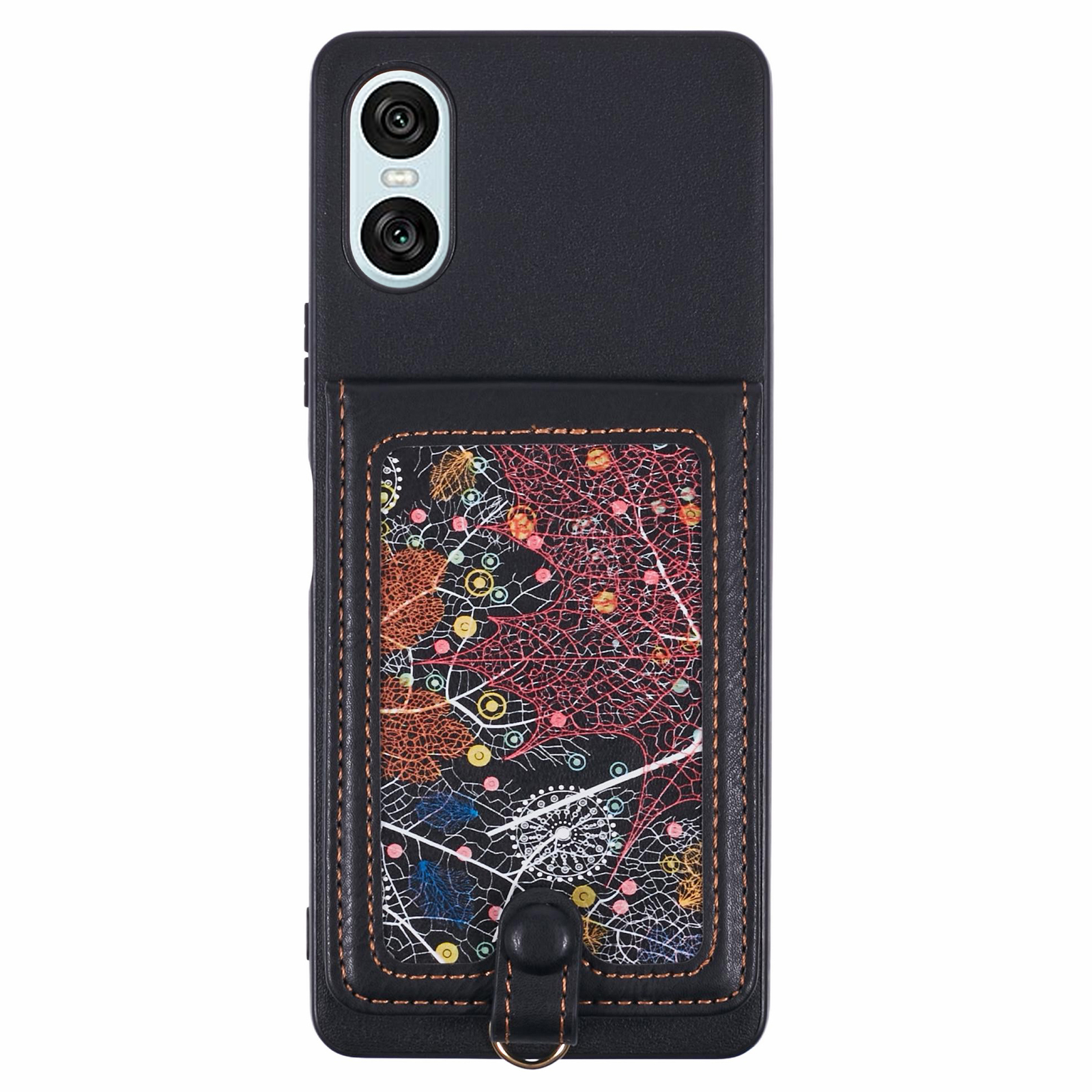 For Sony Xperia 10 VI Phone Case with Galaxy Card Bag Kickstand RFID Blocking