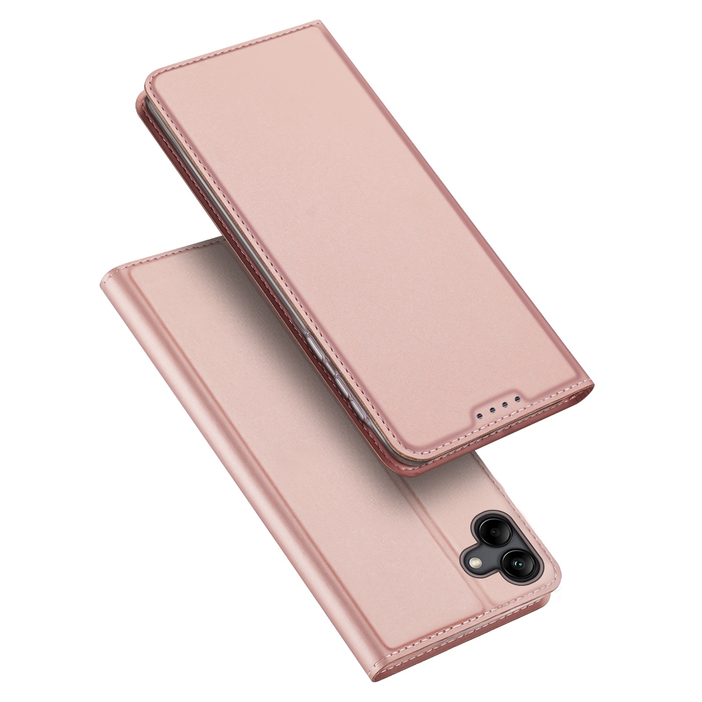 

DUX DUCIS Skin Pro Series for Samsung Galaxy A04 4G (164.4 x 76.3 x 9.1 mm) Stand PU Leather Phone Case Card Holder Anti-scratch Protective Cover - Pink, Galaxy A04 4G (164.4 x 76.3 x 9.1 mm)
