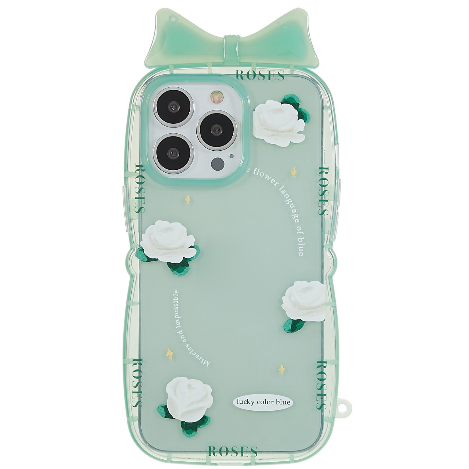 

For iPhone 13 Pro 6.1 inch Creative Bowknot Pattern Printing Phone Case Soft TPU Shockproof Anti-Slip Cover - 4 Jasmine Flowers, iPhone 13 Pro