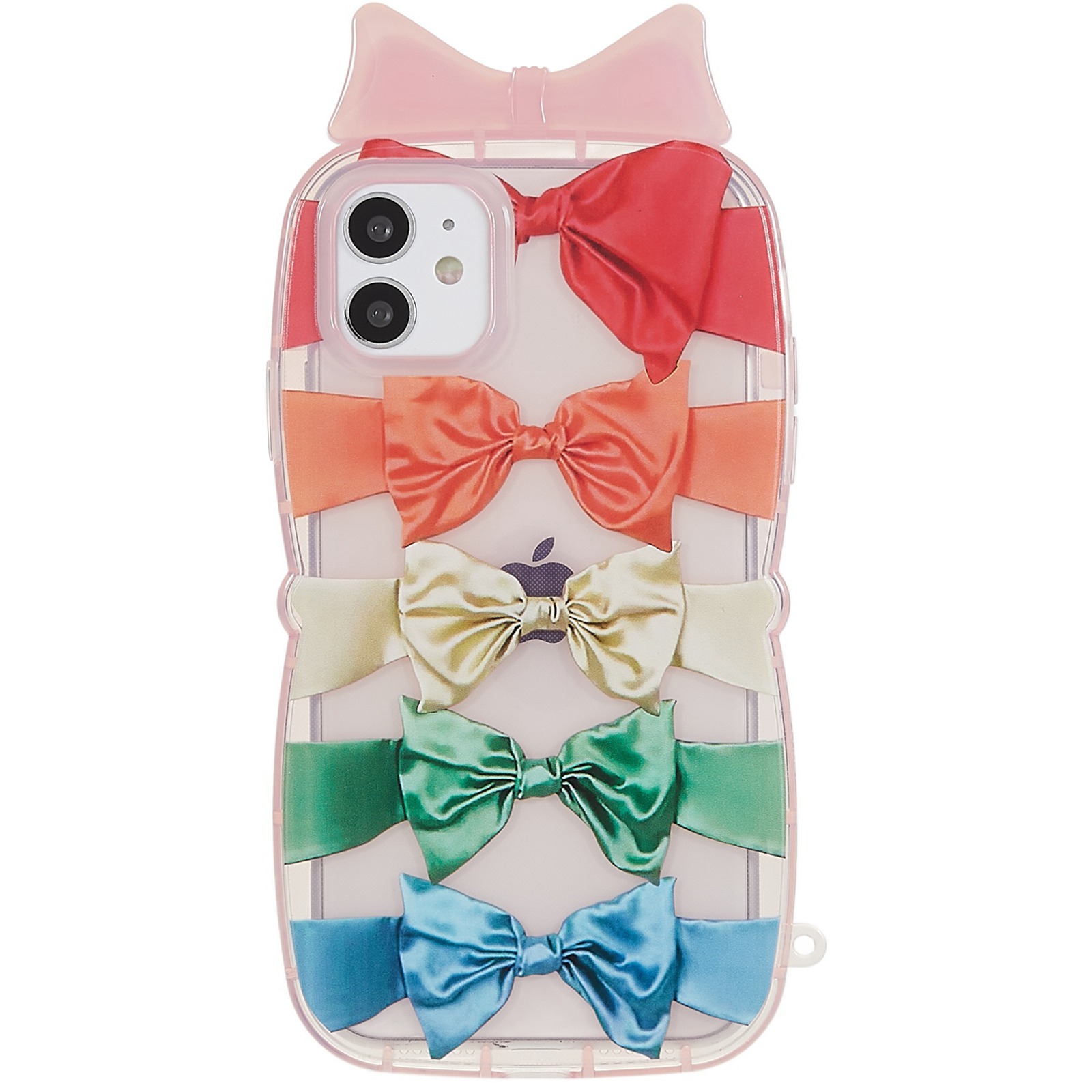 

Для Iphone 11 6,1 Дюйма с Рисунком Печати Мягкой TPU Case Creative Bowknot Slim Antipratch Cover - Прозрачный Розовый / Боунков, iPhone 11 6.1 inch